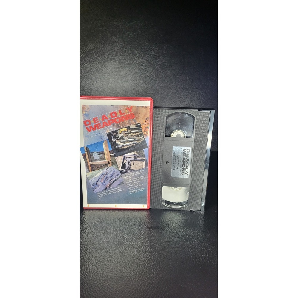 Rare 80s Deadly Weapon VHS 80s Machine GUN Retro 1984 Video Big Box RARE Grail